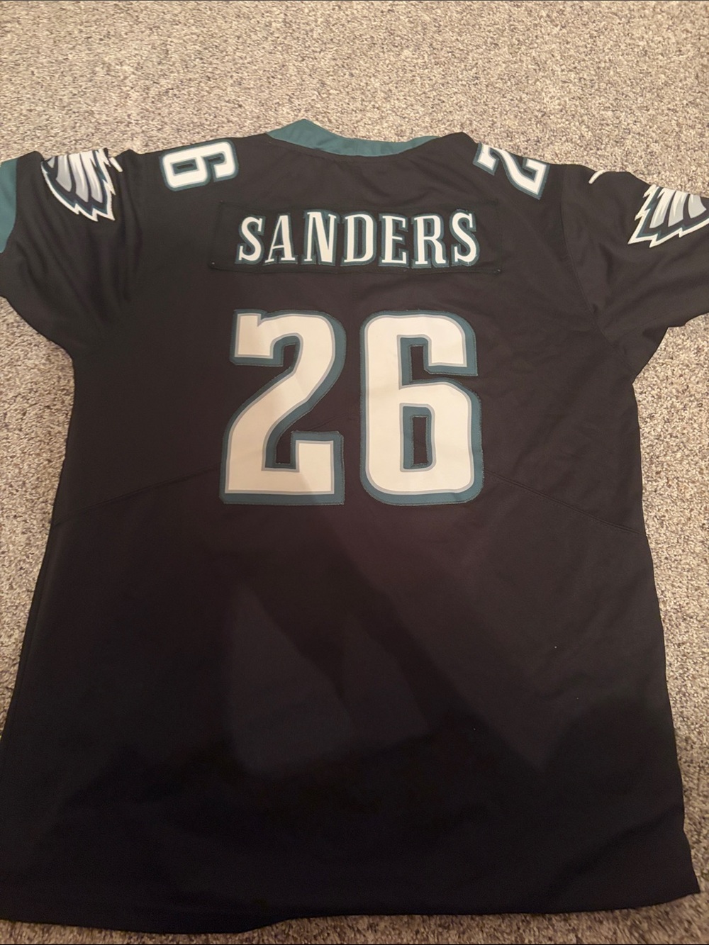 Nike Philadelphia Eagles Black Miles Sanders #26 Football Jersey